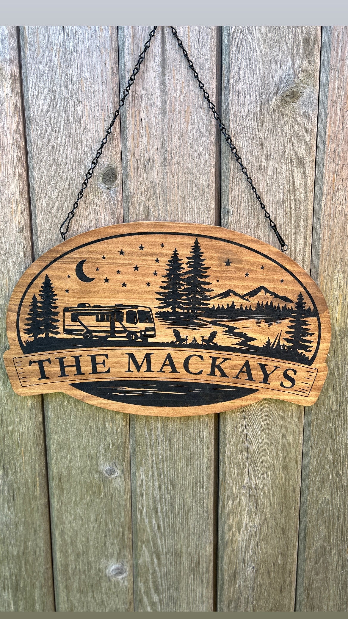 Engraved Personalized Trailer Sign