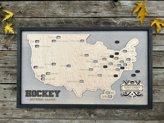NHL Hockey Arena Map