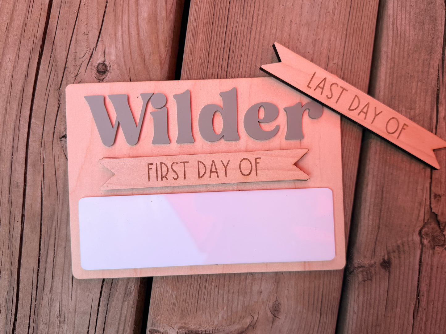 Mini First Day of School/Last Day of School/Classic Design