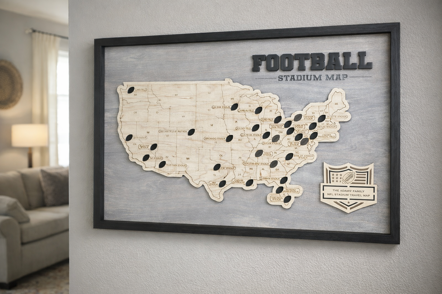 Football Stadium Map