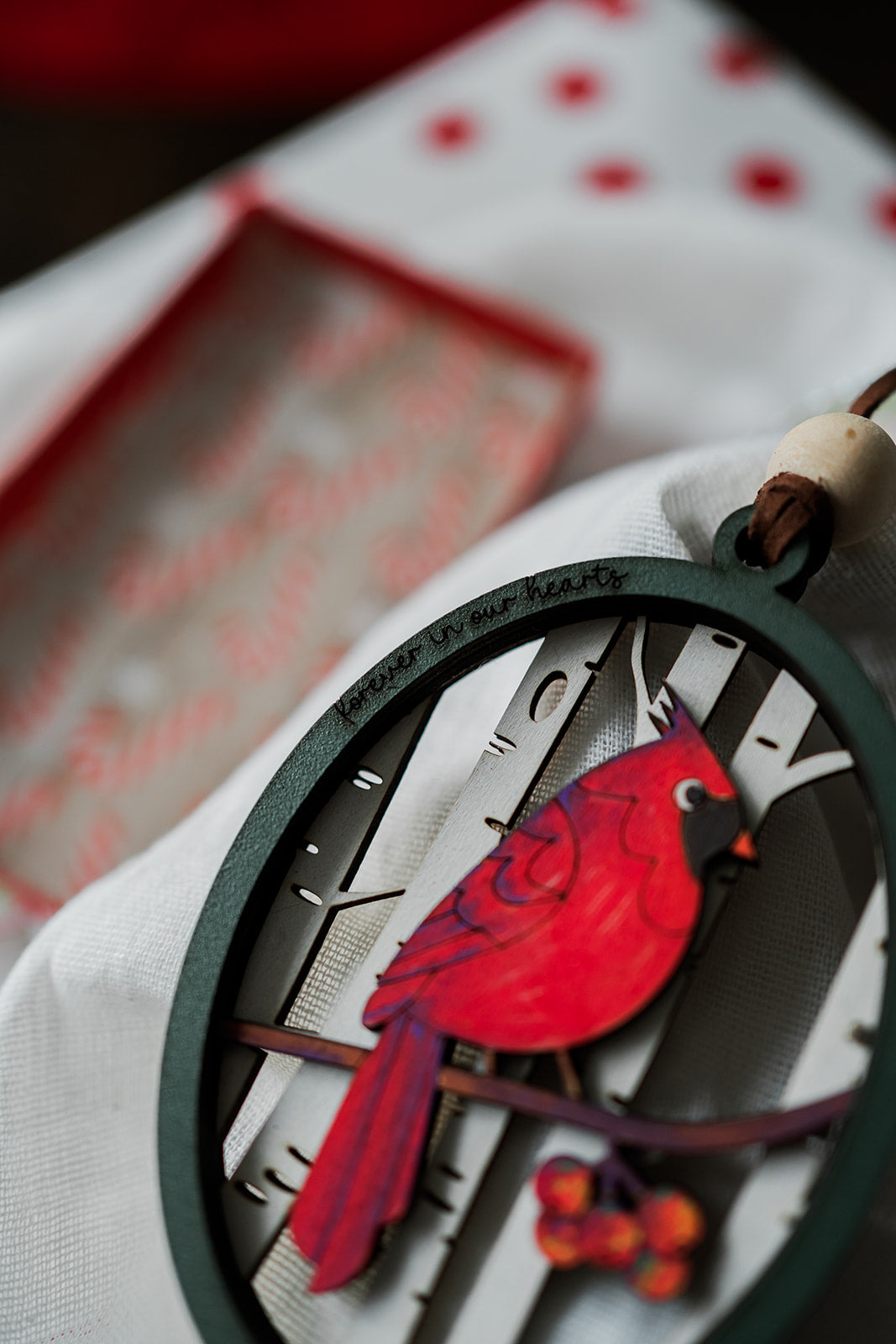 Handpainted Cardinal Ornament