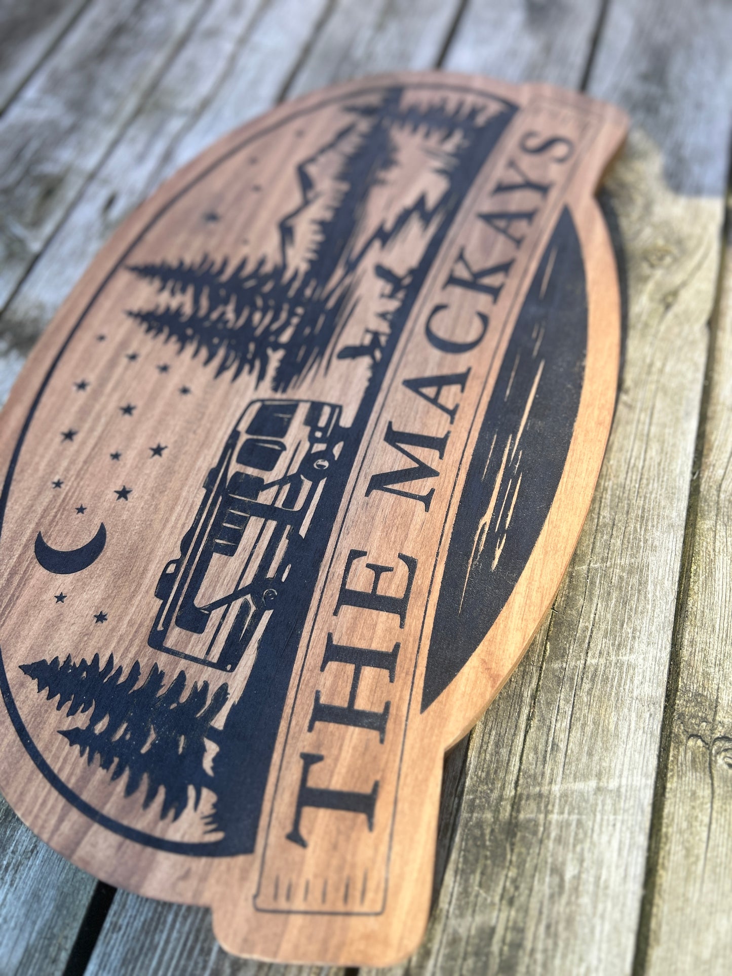 Engraved Personalized Trailer Sign