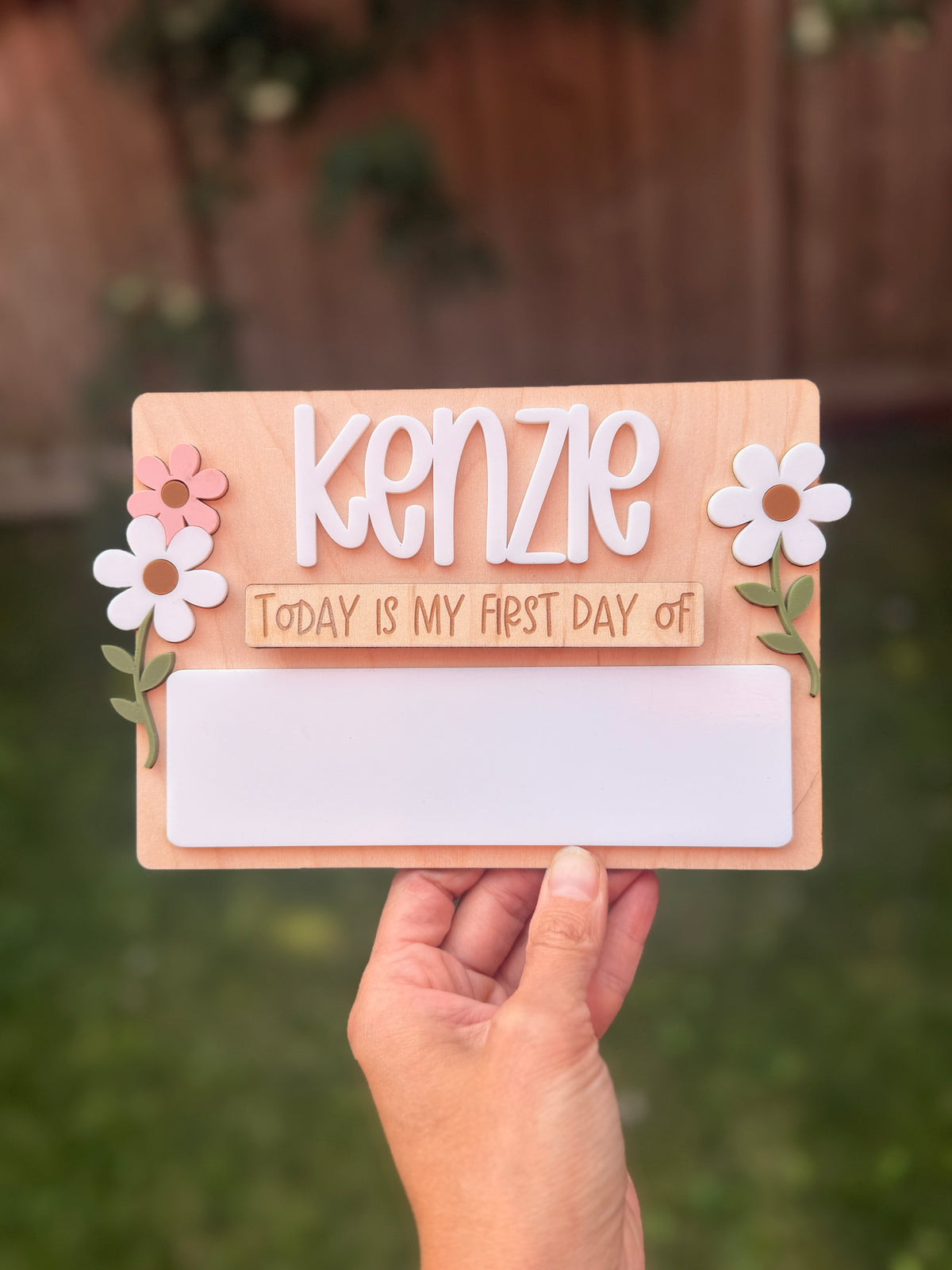 Daisy Themed First/Last Day of School